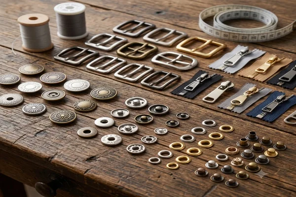 Metal aksesuar çeşitleri - çıtçıt, fermuar, toka